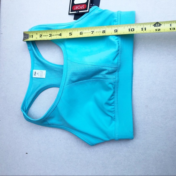 FILA SPORT bra workout Cozumel Water blue NWT XS - Picture 7 of 9